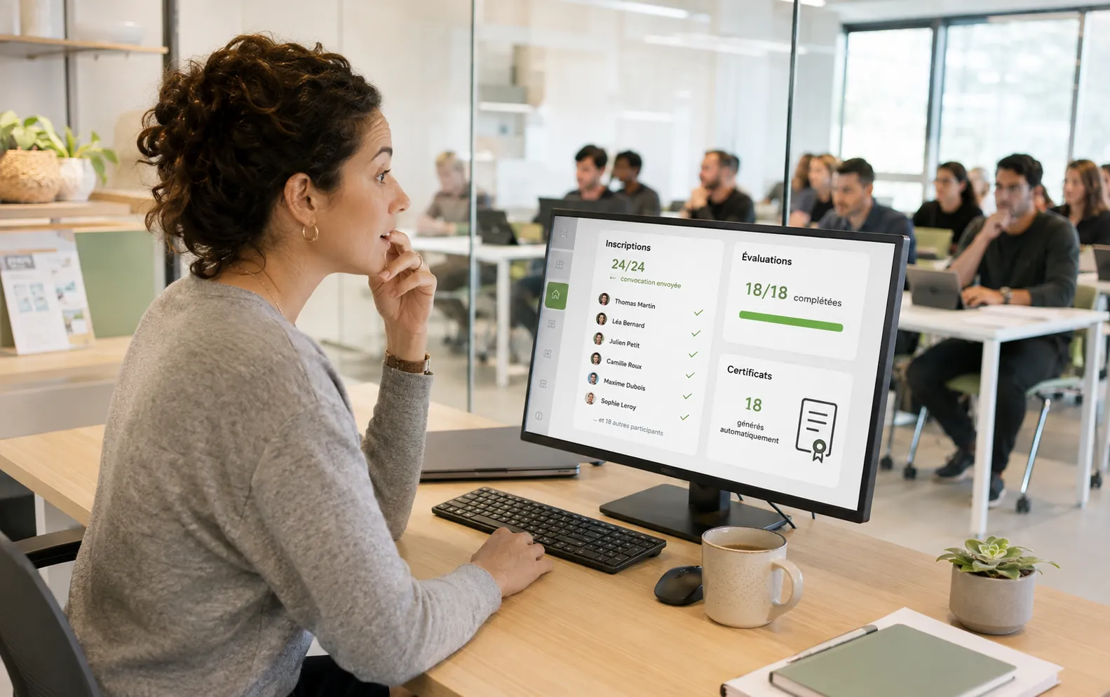 Coordinatrice formation avec dashboard stagiaires