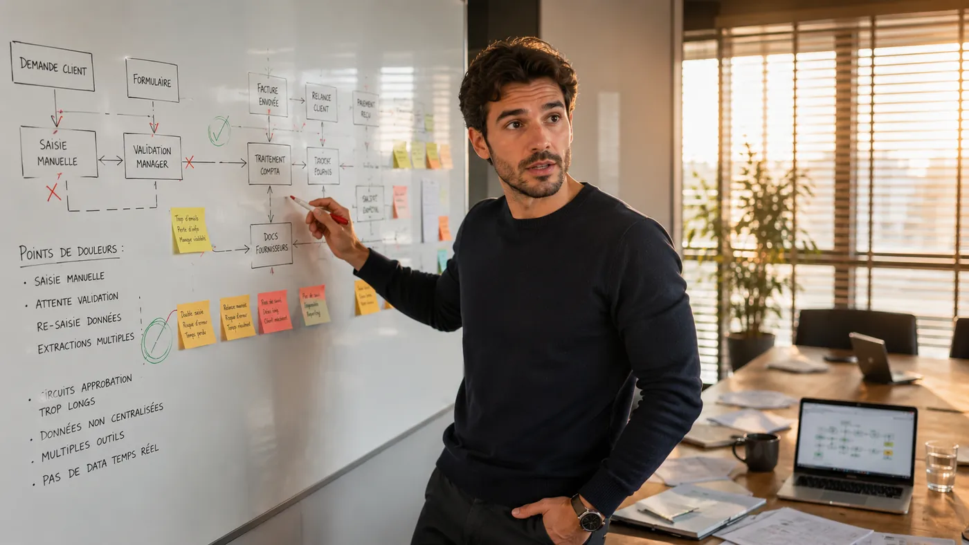 Discovery session and business process mapping