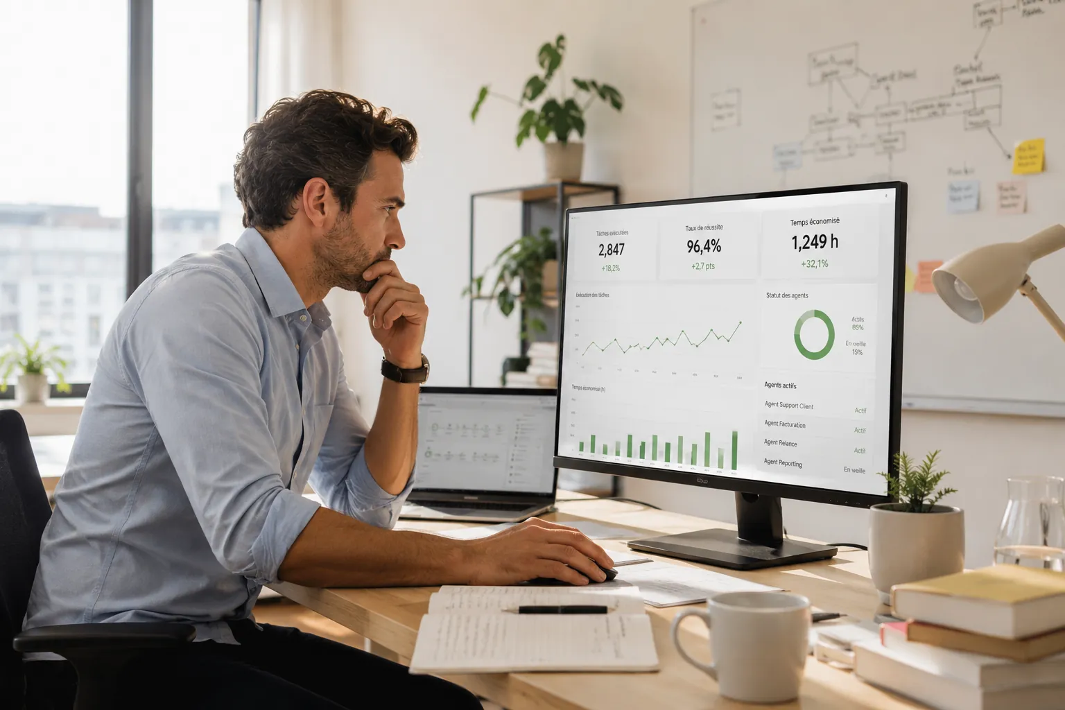 Business owner ready to sign, comparison of BenIT offers