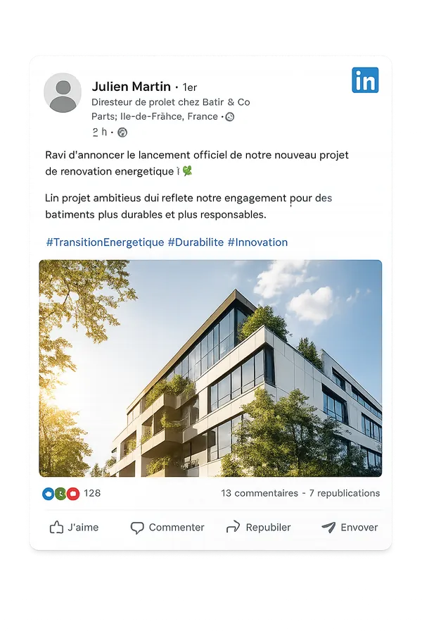 BenIT LinkedIn post